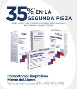 Farmacias del Ahorro Paracetamol, Ibuprofeno oferta