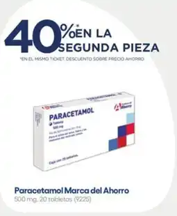 Farmacias del Ahorro Marca del ahorro paracetamol oferta