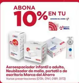 Farmacias del Ahorro Marca del Ahorro aerospaciador infantil o adulto neubilizador de malla portatil o de escritorio oferta