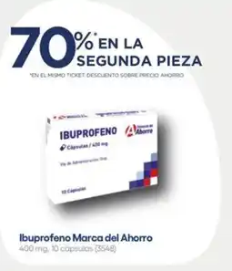 Farmacias del Ahorro Marca del ahorro ibuprofeno oferta