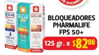 Pharmalife bloqueadores fps 50+