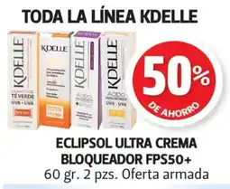 Farmacias Guadalajara Kdelle eclipsol ultra crema bloqueador fps50+ oferta