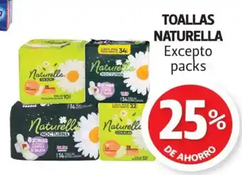 Farmacias Guadalajara Naturella toallas oferta