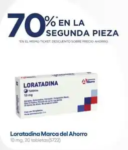 Farmacias del Ahorro Marca del ahorro loratadina oferta