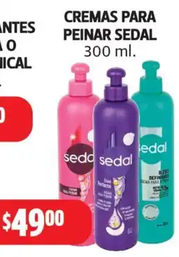 Farmacias Guadalajara Sedal cremas para peinar oferta