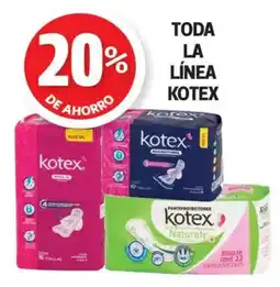 Farmacias Guadalajara Toda la línea kotex oferta