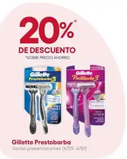 Farmacias del Ahorro Gillette Prestobarba oferta
