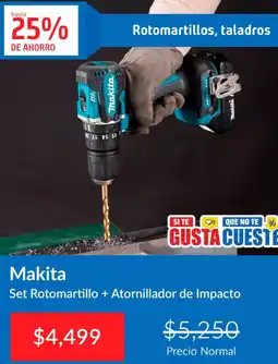 Sodimac Homecenter Makita Set Rotomartillo + Atornillador de Impacto oferta
