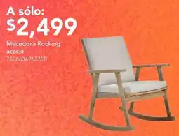 City Club Mecedora Rocking acacia oferta