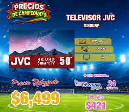 Contino JVC 4K UHD Smart TV 50" oferta