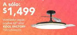 City Club Kool Factory Ventilador aspas ocultas 42" slim oferta
