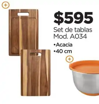 Set de tablas