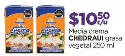 Chedraui Chedraui media crema vegetal oferta