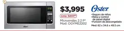 Chedraui Oster Microondas 2.2 P³ oferta