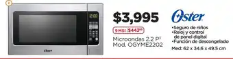 Oster Microondas 2.2 P³