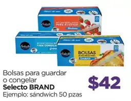 Chedraui Selecto BRAND Bolsas para guardar o congelar oferta