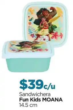 Chedraui Sandwichera Fun Kids MOANA oferta