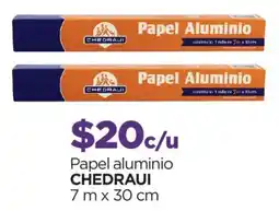 Chedraui Chedraui papel aluminio oferta