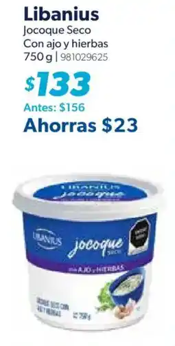Sam's Club Libanius Jocoque Seco Con Ajo y Hierbas oferta