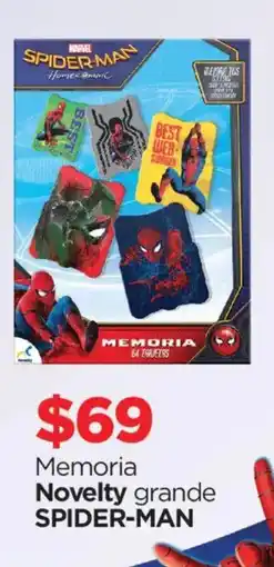 Chedraui Memoria Novelty grande SPIDER-MAN oferta