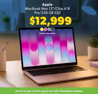 Apple MacBook Neo 13"/Chip A18 Pro
