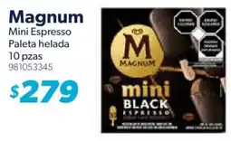 Sam's Club Magnum Mini Espresso Paleta helada oferta