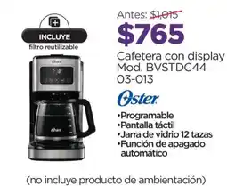 Chedraui Oster Cafetera con display oferta