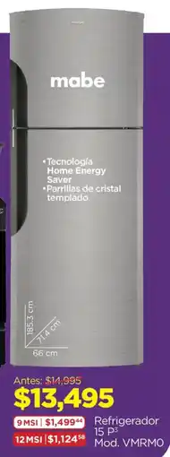 Chedraui Mabe refrigerador 15 p³ oferta