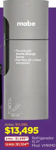 Chedraui mabe refrigerador oferta