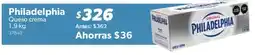 Sam's Club philadelphia queso crema oferta