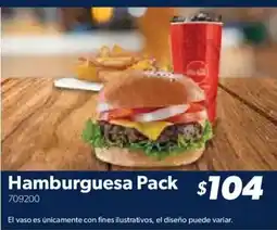 Sam's Club Hamburguesa Pack oferta
