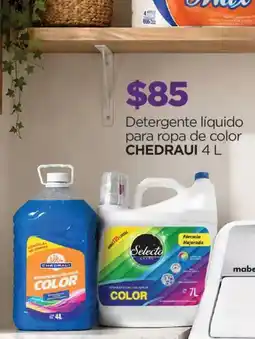 Chedraui Chedraui detergente liquido para ropa de color oferta