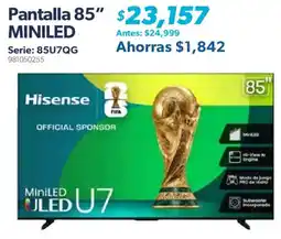 Sam's Club Hisense Pantalla 85" MINILED oferta