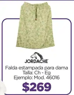 Chedraui Jordache falda estampada para dama oferta