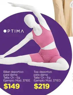 Chedraui Optima Biker deportivo para dama Top deportivo para dama oferta