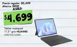 City Club huawei tablet matepad 11.5 gris oferta