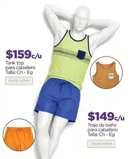 Chedraui simple fashion tank top para caballero oferta