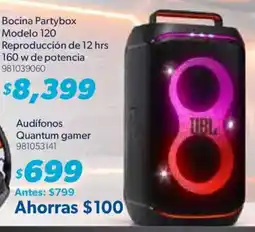 Sam's Club Jbl bocina partybox modelo 120 oferta