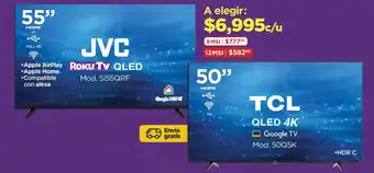 Chedraui JVC Roku TV QLED oferta