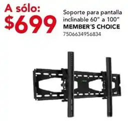 City Club Member's Choice Soporte para pantalla inclinable oferta