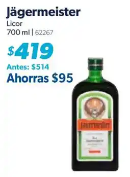 Sam's Club Jägermeister Licor oferta