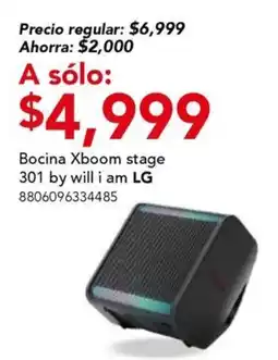 City Club LG Bocina Xboom stage 301 by will i am oferta