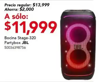 City Club JBL Bocina Stage-320 Partybox oferta