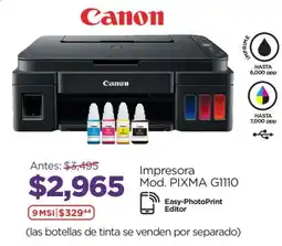Chedraui Canon Impresora oferta