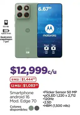 Chedraui Motorola Edge 70 oferta