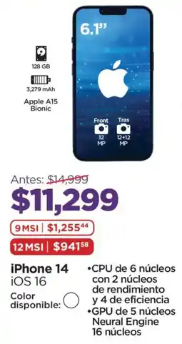 Chedraui Apple iPhone 14 oferta
