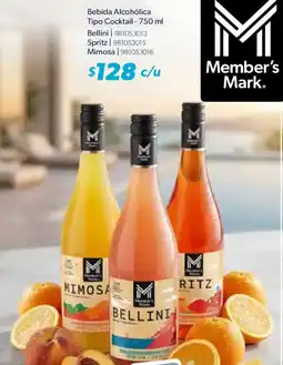 Sam's Club Member's Mark bebida alcoholica tipo cocktail oferta
