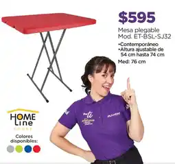 Chedraui Home Line mesa plegable oferta