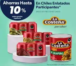 Sam's Club La Costeña Chiles Enlatados oferta