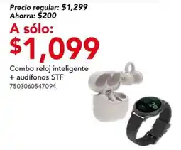 City Club STF reloj inteligente + audífonos oferta